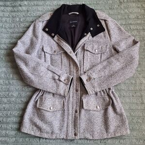 Club Monaco Structured Jacket Adjustable Waist Coat Medium 6 8